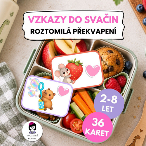 Vzkazy do svačin – Roztomilá překvapení | 36 karet