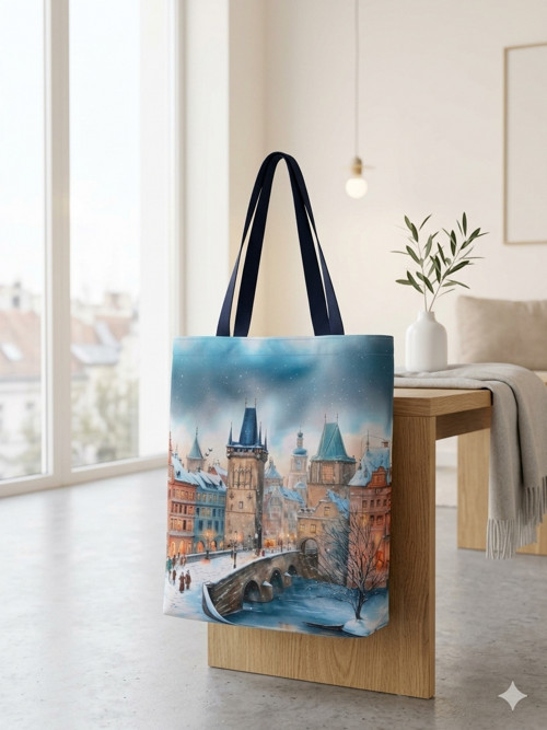 Nepromokavá taška XL s kapsou - Stará Praha