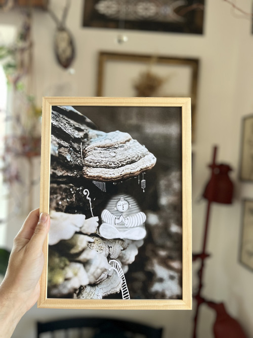 Tisk autorské ilustrace Šamanka Choroška v rámečku