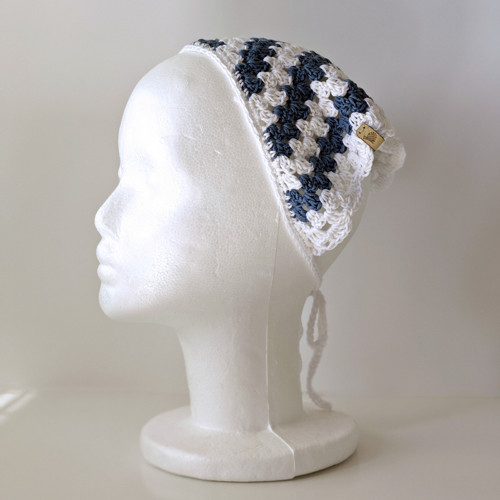 Bandana Bílo modrá