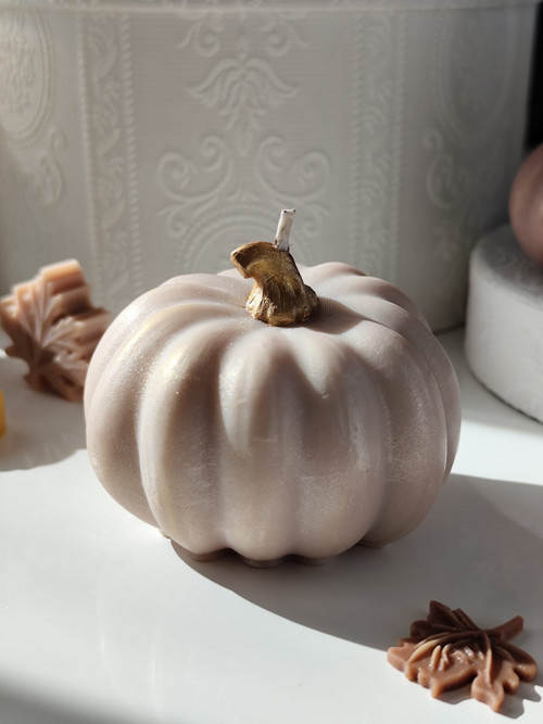 Candle Pumpkin C Brown NH - Sójový vosk