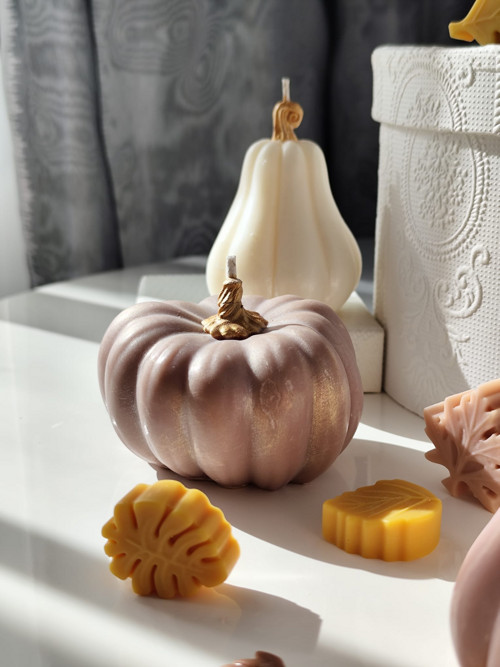 Candle Pumpkin A Pink NH - Sójový vosk