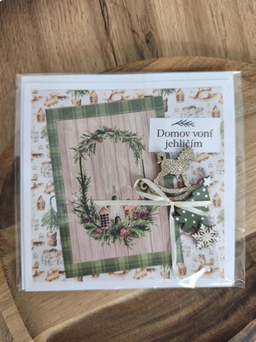 Vánoční přání - domov voní jehličím