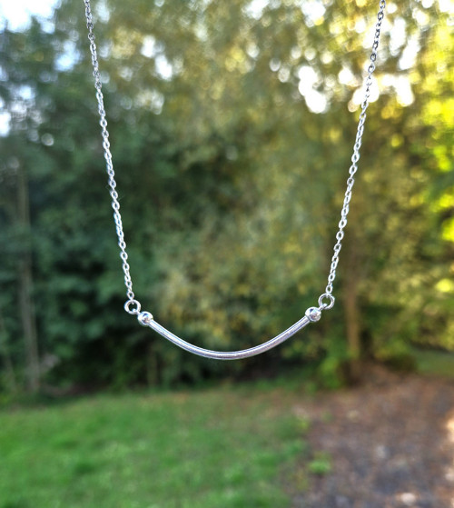 Ocelový náhrdelník*tubička — foto 1
