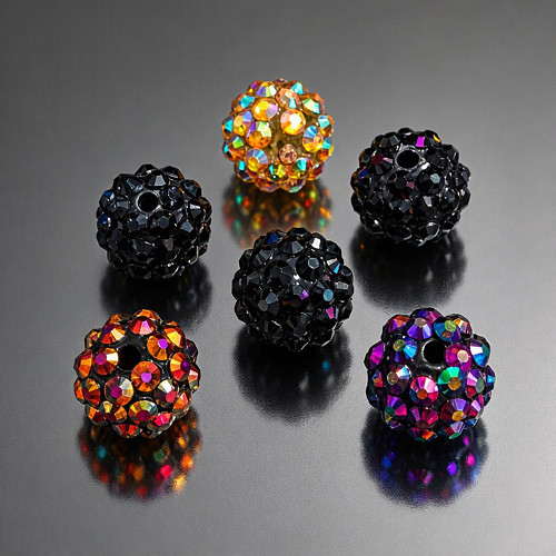 6x šatonová kulička, MIX / 12mm — foto 1