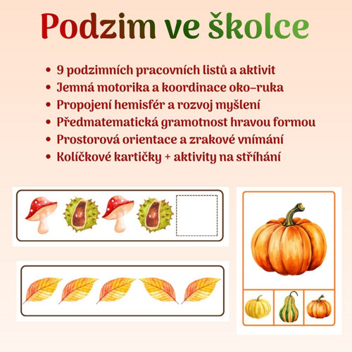 Podzimní aktivity ve školce (PDF materiál)
