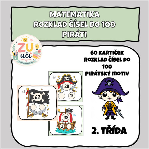 Rozklad čísel do 100 - Piráti — foto 1