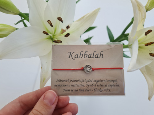 Kabbalah náramek se stříbrným stromem života