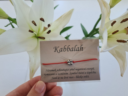 Kabbalah náramek se čtyřlístkem