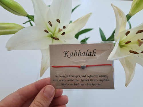 Kabbalah náramek - srdíčko