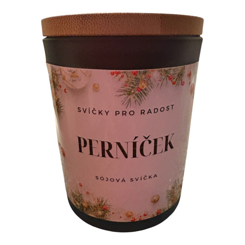 Sójová svíčka ve skle 200ml - Perníček