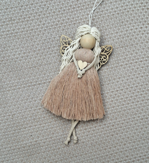 Anděl k zavěšení - dekorace 19cm