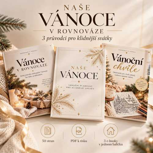 Naše Vánoce v rovnováze | 3 vánoční PDF k tisku