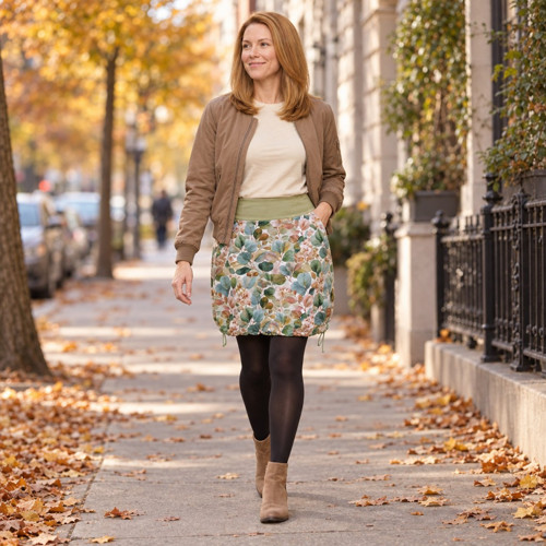 Sukně BRISA / eukalypt, vel. S - XXL