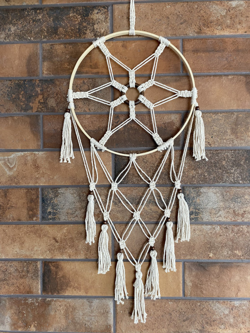 Přírodní lapač snů - macramé