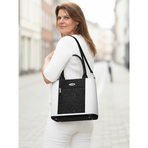 Crossbody kabelka Gobi BW – černá a bílá