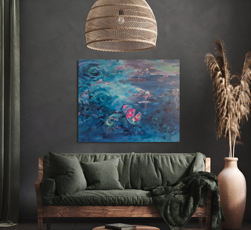 Jezero v noci od Floydled Art