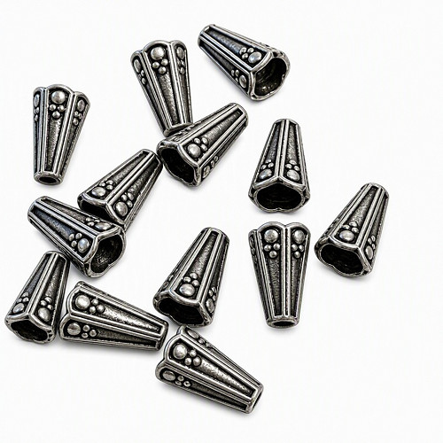 30x kaplík platina, 7x12mm (DOPRODEJ)