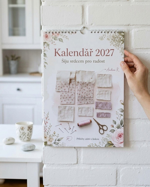 Autorský kalendář 2027 - Šiju srdcem pro radost