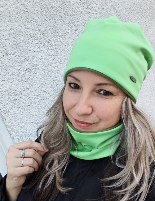 Čepice a tunel jasná zelená