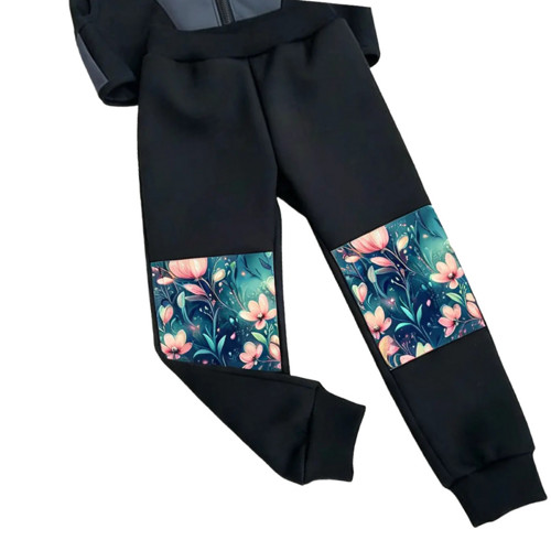 Softshell kalhoty podzim Zářivé květiny