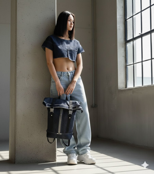Raw Denim Croptop