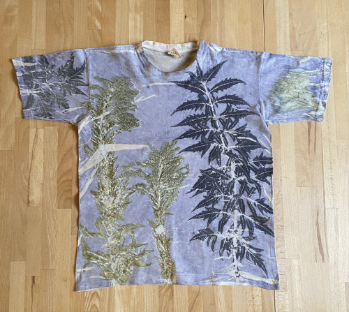 Bavlněné tričko ecoprint