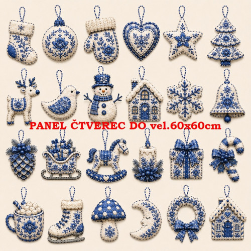 Bavlněný panel 10x10 cm