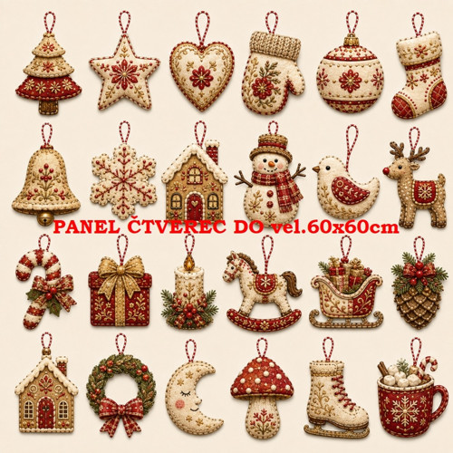 Bavlněný panel 10x10 cm