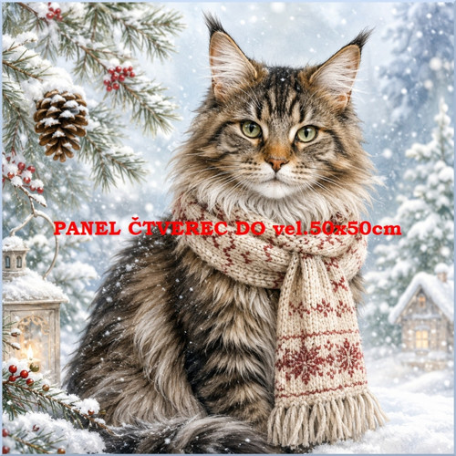 Bavlněný panel 10x10 cm