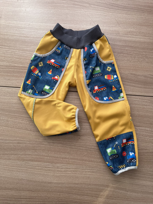 Dětské zimní softshellové kalhoty - vel. 98