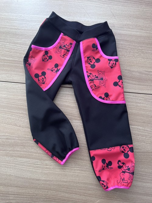 Dětské zimní softshellové kalhoty - vel. 104