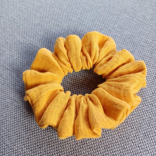 Scrunchie - horčicová