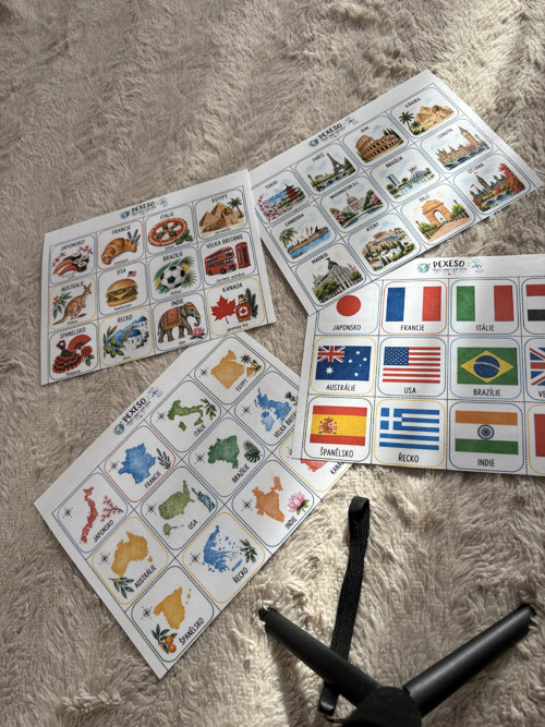 PEXESO – typické znaky zemí světa