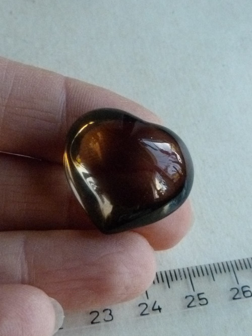 Srdíčko záhněda - 2,4 cm - Extra