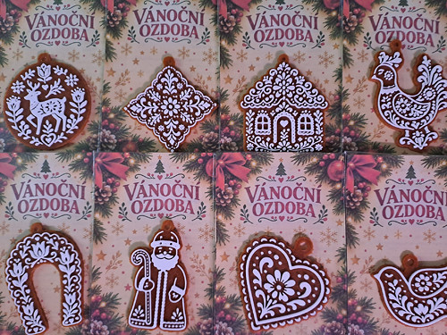 Vánoční ozdoby perníčky - sada č.2 - 8ks