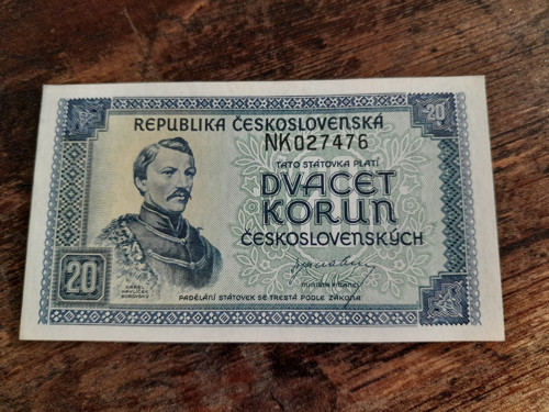 20 korun 1945 Borovský