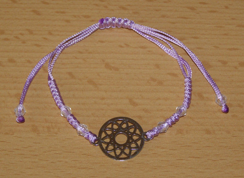 Shamballa náramek - nerez - Květ života