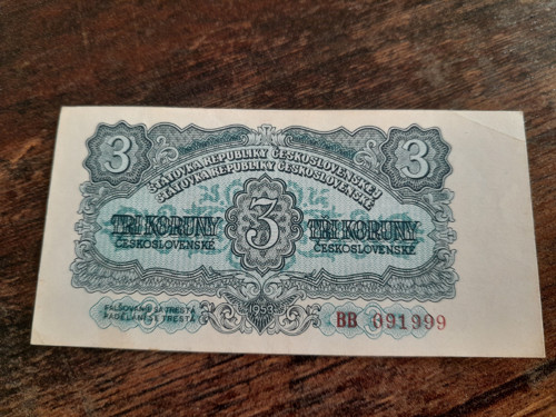 3 koruny 1953