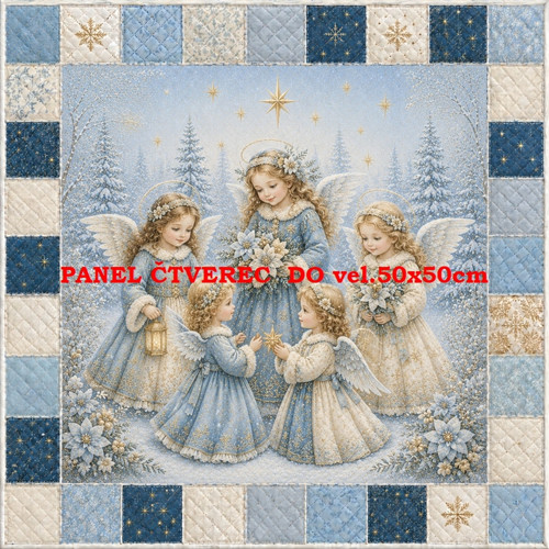 Bavlněný panel 15x15 cm - skladem