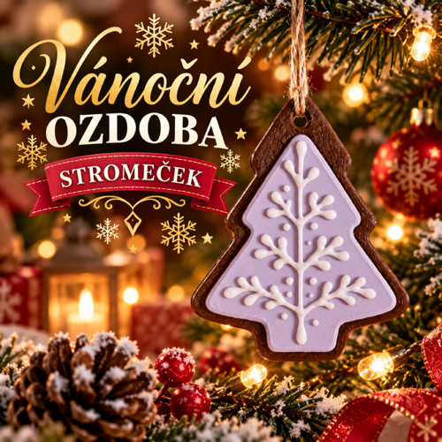 Vánoční ozdoby s polevou - Stromeček
