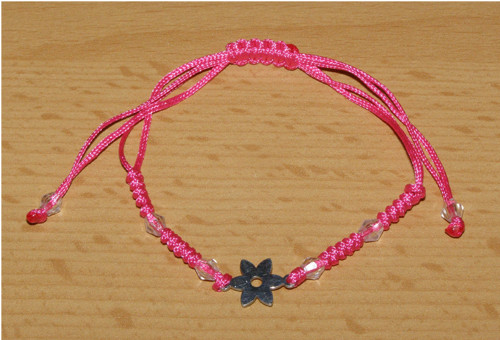 Shamballa náramek - nerez - Kytička