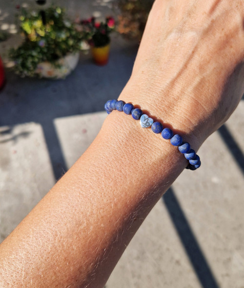 Znamení kozoroh*lapis lazuli*matný*náramek