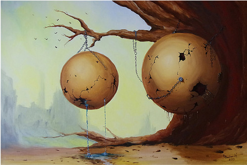 Pod stromem - 75x50 cm — foto 1