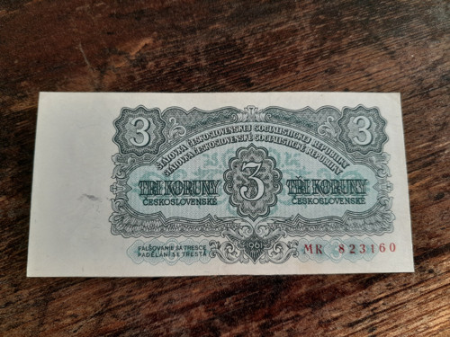 3 koruny 1953