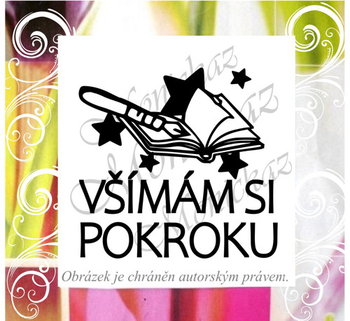 Všímám si pokroku kniha.. 2978. Razítko školní.