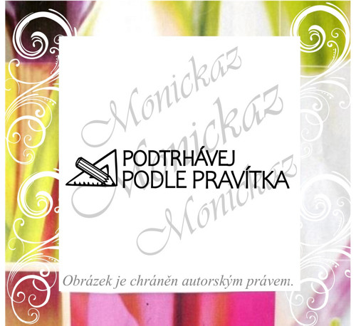 Podtrhávej podle pravítka 1301. Razítko školní.