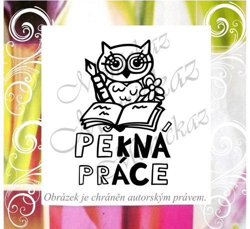 Pěkná práce sova 1477. Razítko.