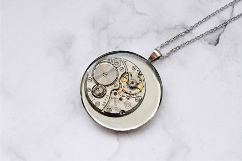 3,5 cm náhrdelník steampunk