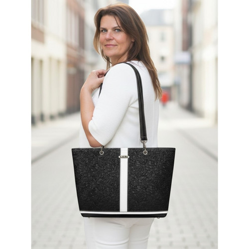 Velká kabelka Pony BW – černá a bílá